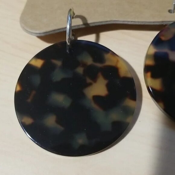 💕RACHEL COMEY💕 Masha Acrylic Disc Earrings ~ Brown Tortoise NWT - Picture 8 of 9